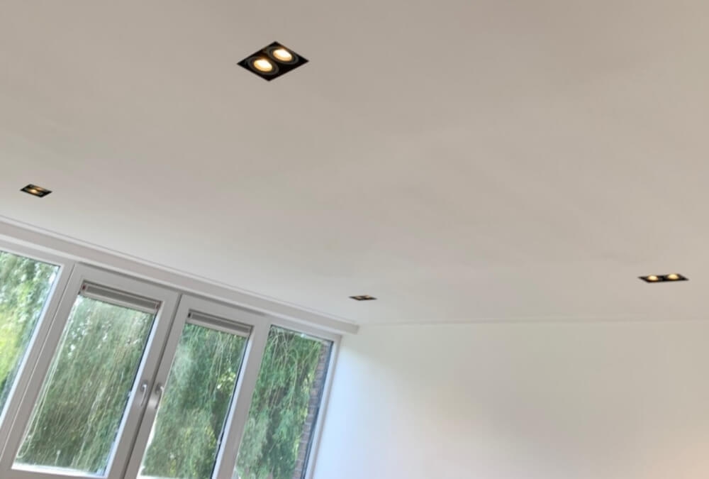 Zwarte inbouwspot TRIMLESS DOUBLE GU10 | verstelbare stucrand