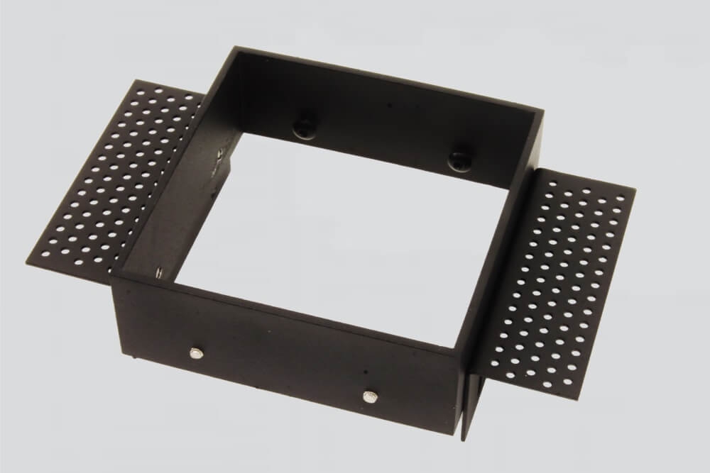 Zwarte inbouwspot TRIMLESS SINGLE GU10 | verstelbare stucrand
