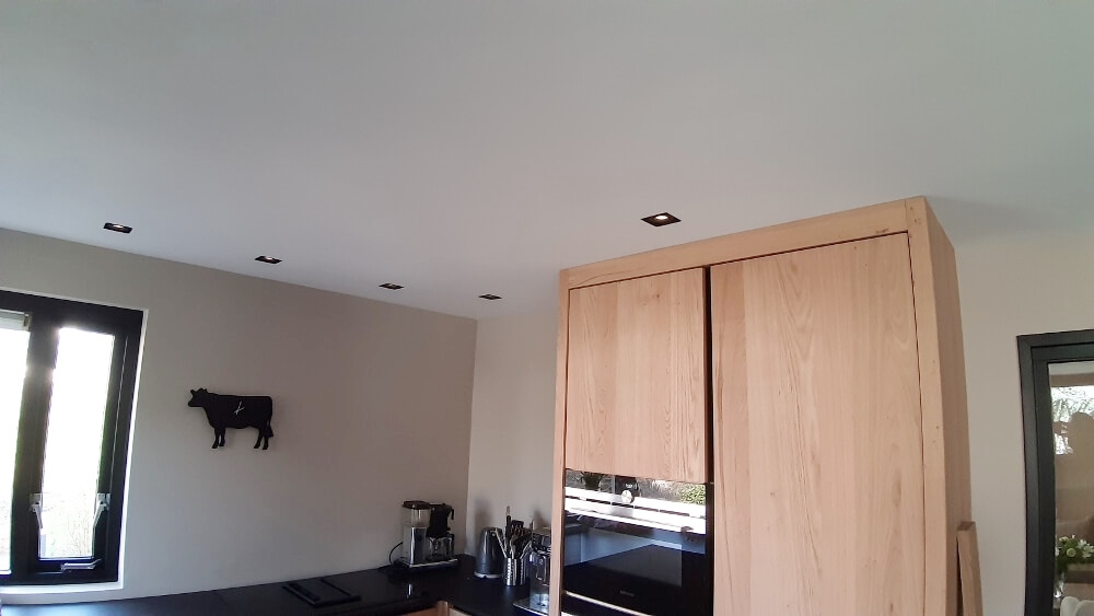 Zwarte inbouwspot TRIMLESS SINGLE GU10 | verstelbare stucrand