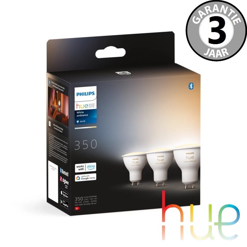 Philips Hue White Ambiance GU10 Triopack