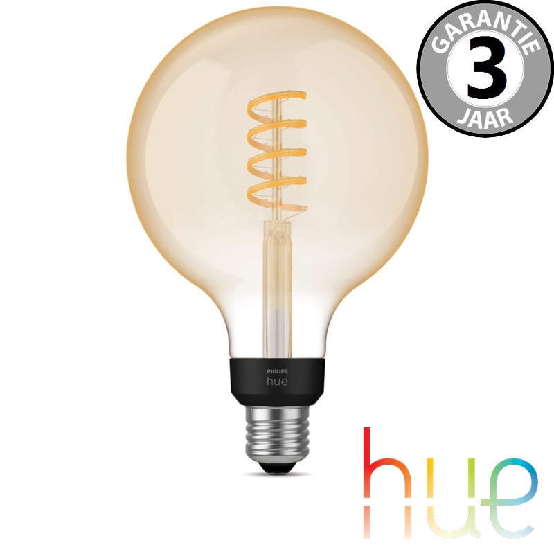 Philips Hue White Ambiance Filament kooldraadlamp E27 | Globe 125mm