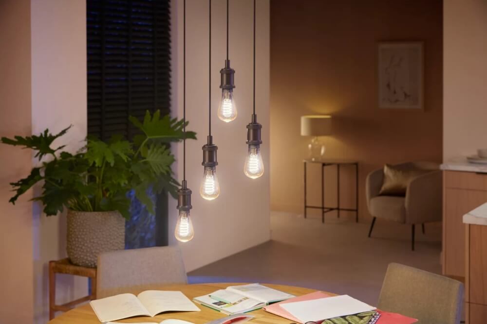 Philips Hue White Ambiance Filament kooldraadlamp E27 | Rustika Edison