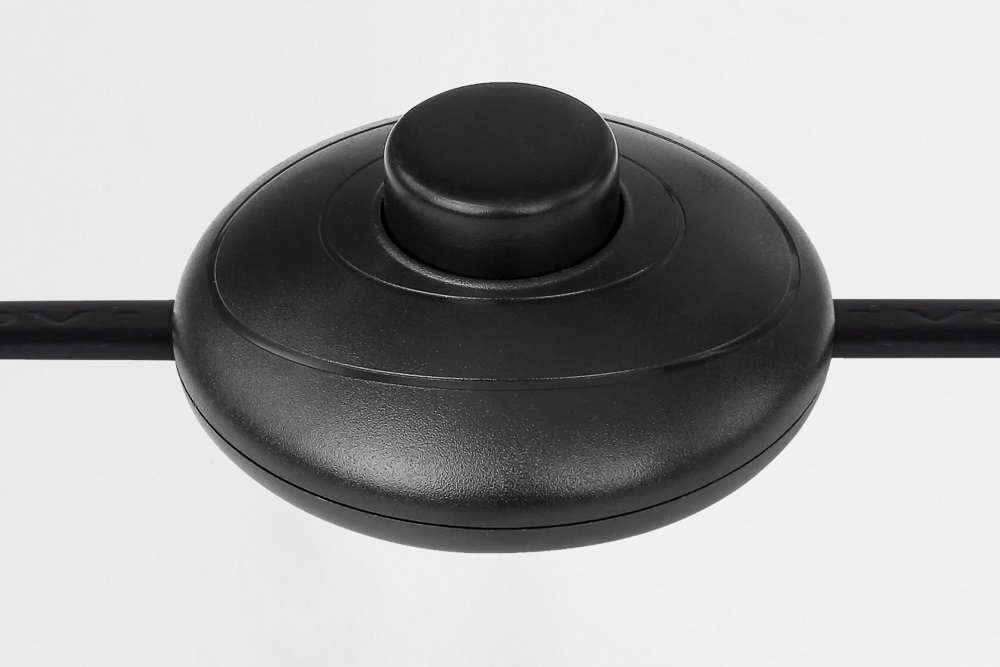 Strak vormgegeven vloerlamp CILINDRA 3-lichts | Zwart