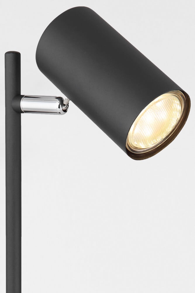Strak vormgegeven tafellamp / bureaulamp CILINDRA | Zwart