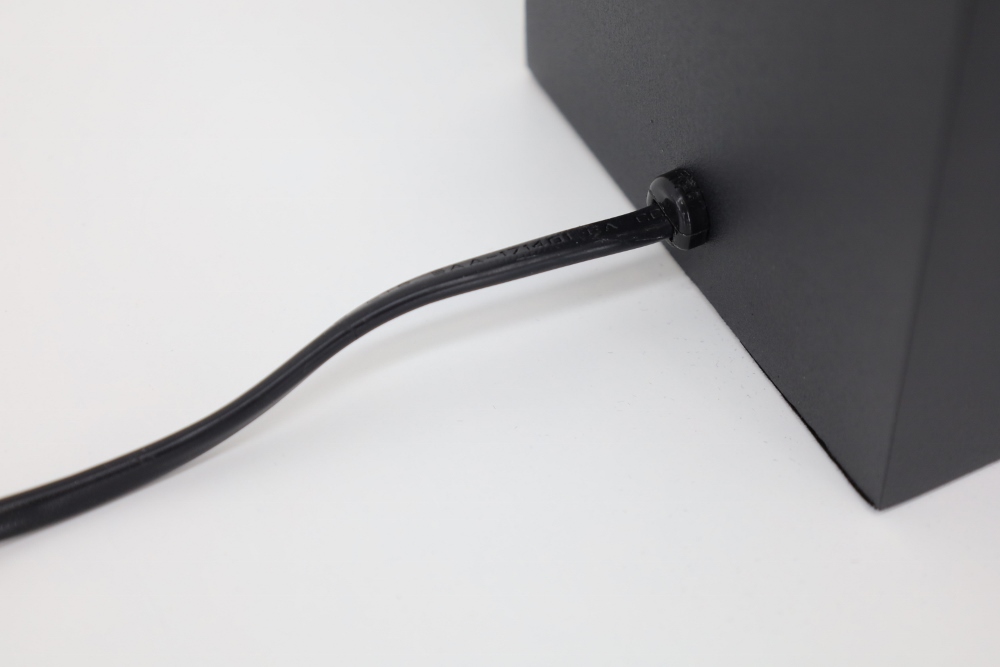 Kantelbare tafellamp REBEL XS 8 cm met schakelaar | Zwart vierkant