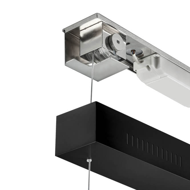 Cinque stijlvolle design hanglamp CICENZA 127 cm | Mat zwart