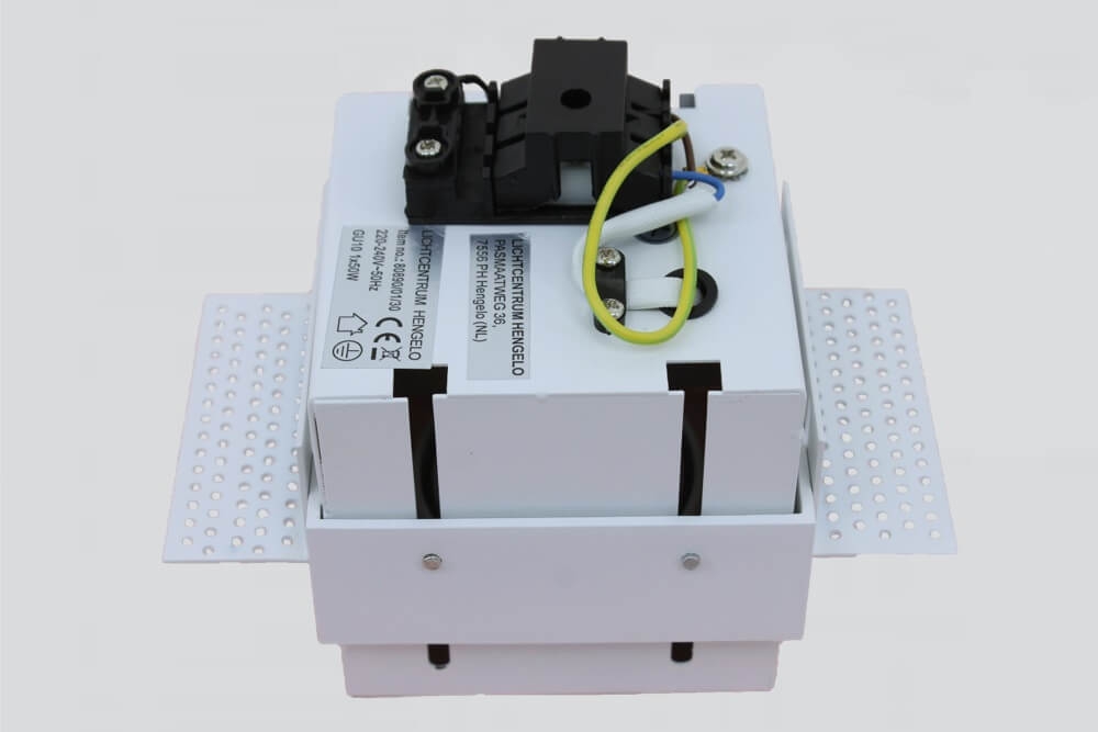 Witte inbouwspot TRIMLESS SINGLE GU10 | verstelbare stucrand
