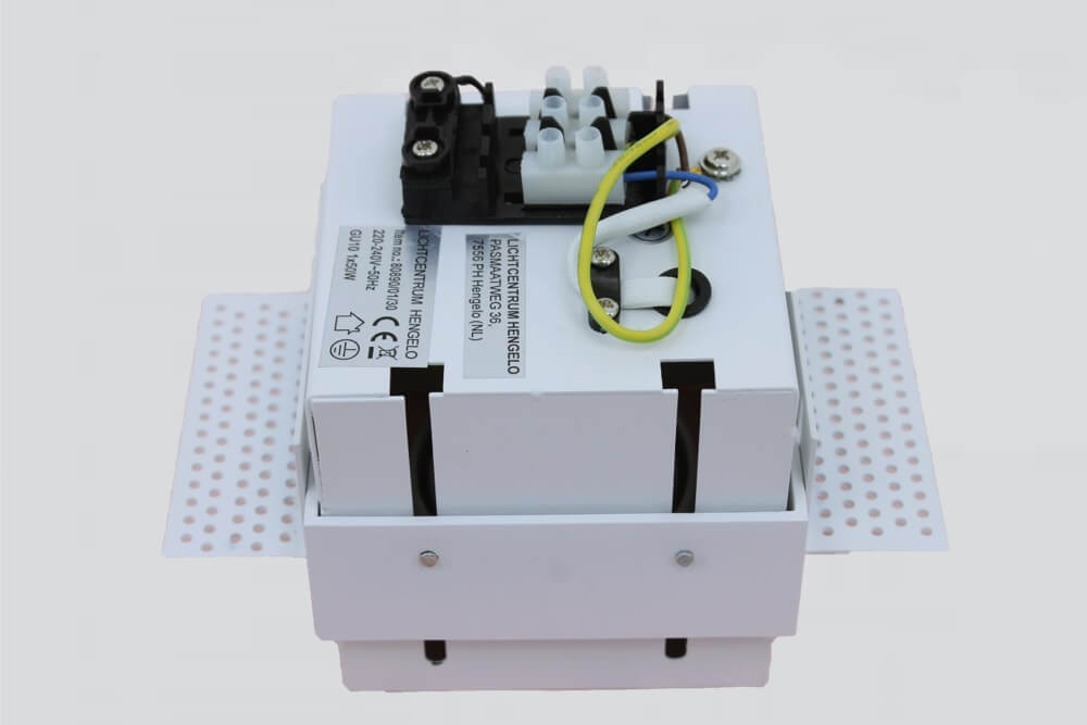 Witte inbouwspot TRIMLESS SINGLE GU10 | verstelbare stucrand