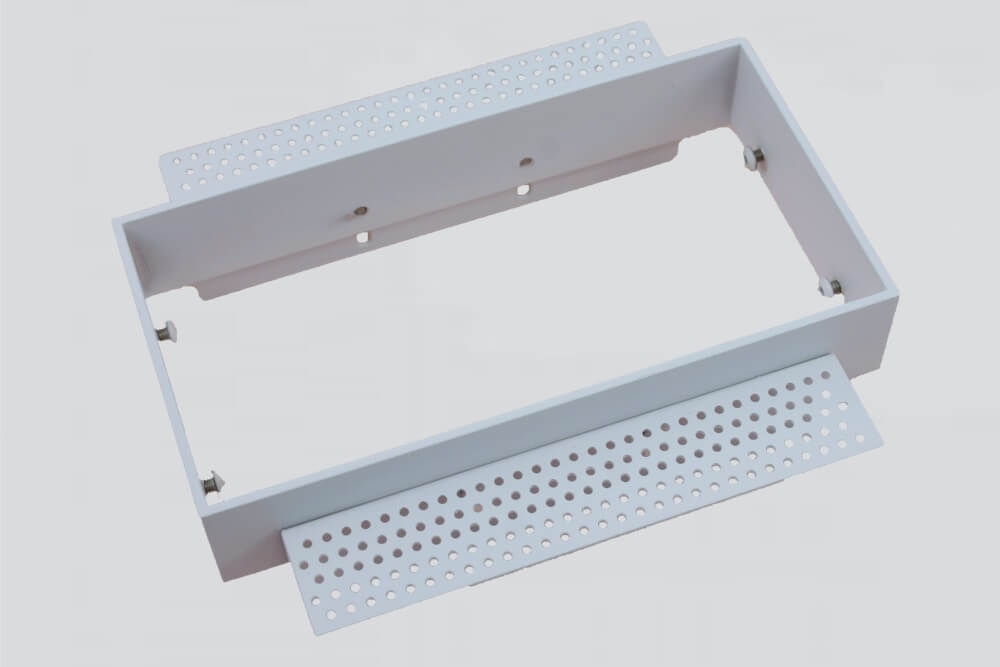 Witte inbouwspot TRIMLESS DOUBLE GU10 | verstelbare stucrand