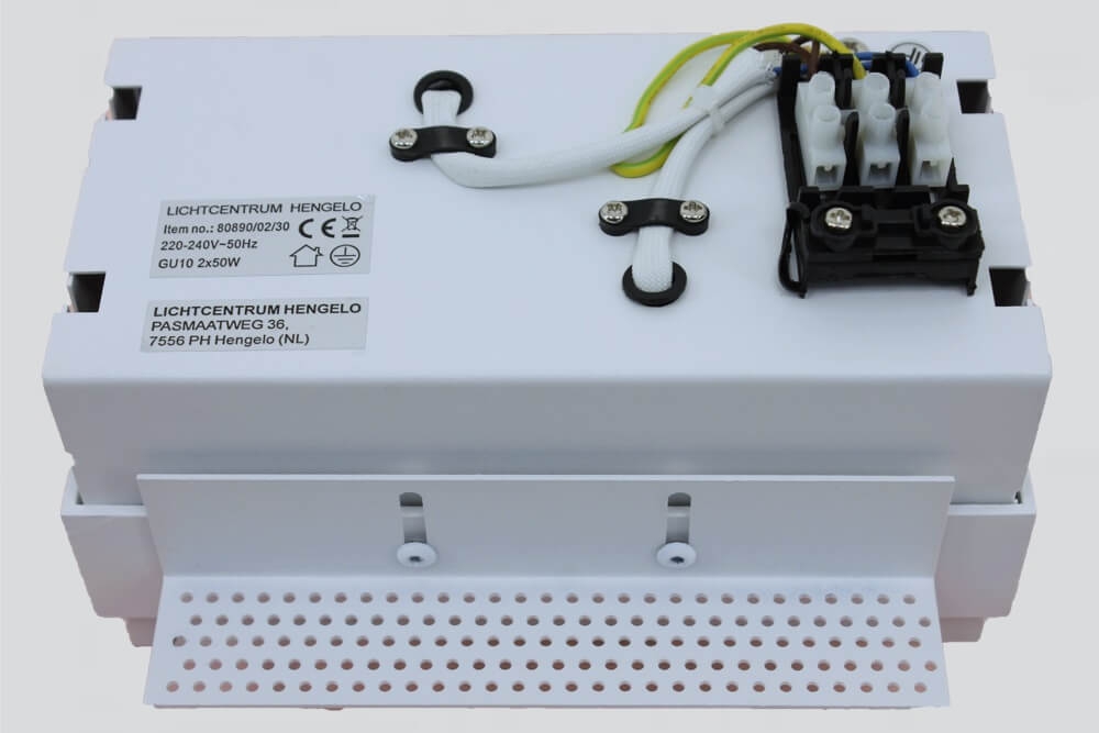 Witte inbouwspot TRIMLESS DOUBLE GU10 | verstelbare stucrand