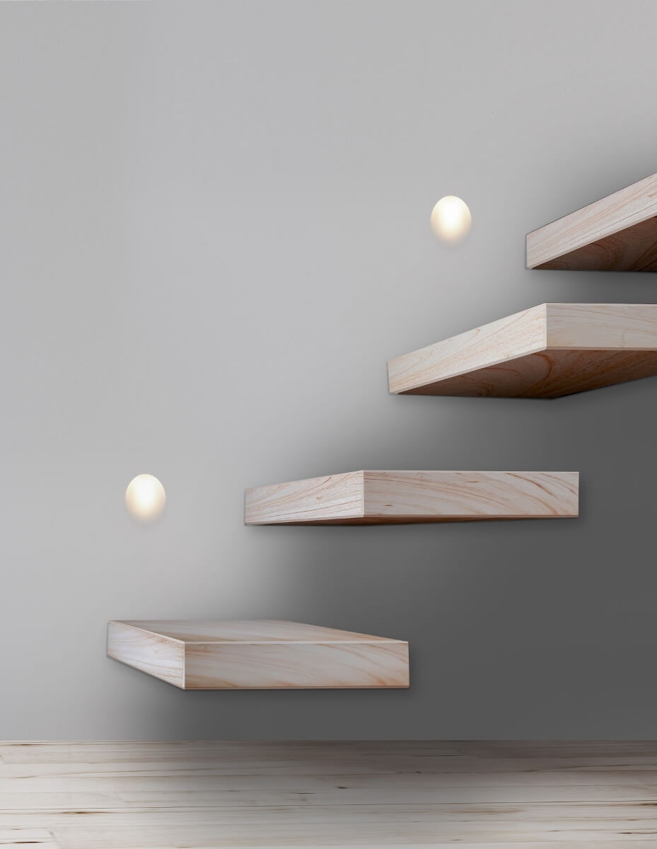 Trimless inbouw wandlamp / trapverlichting GIPSY WALL 2 LED