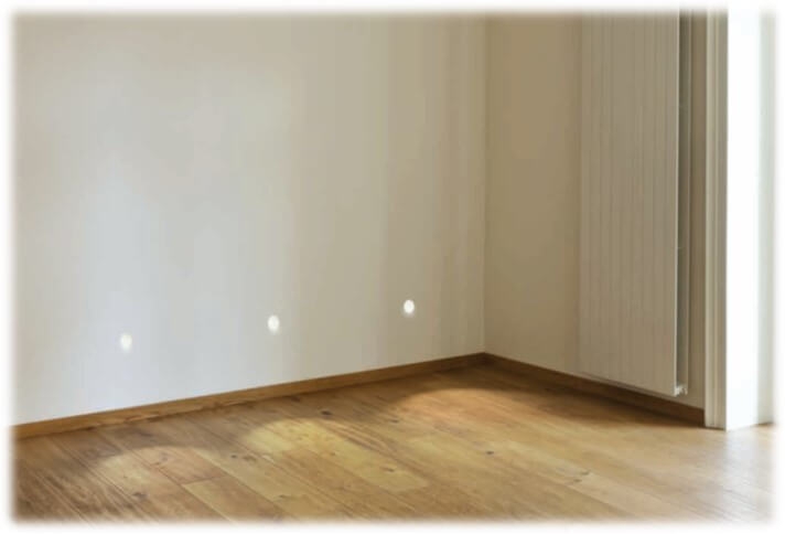 Trimless inbouw wandlamp / trapverlichting GIPSY WALL 2 LED