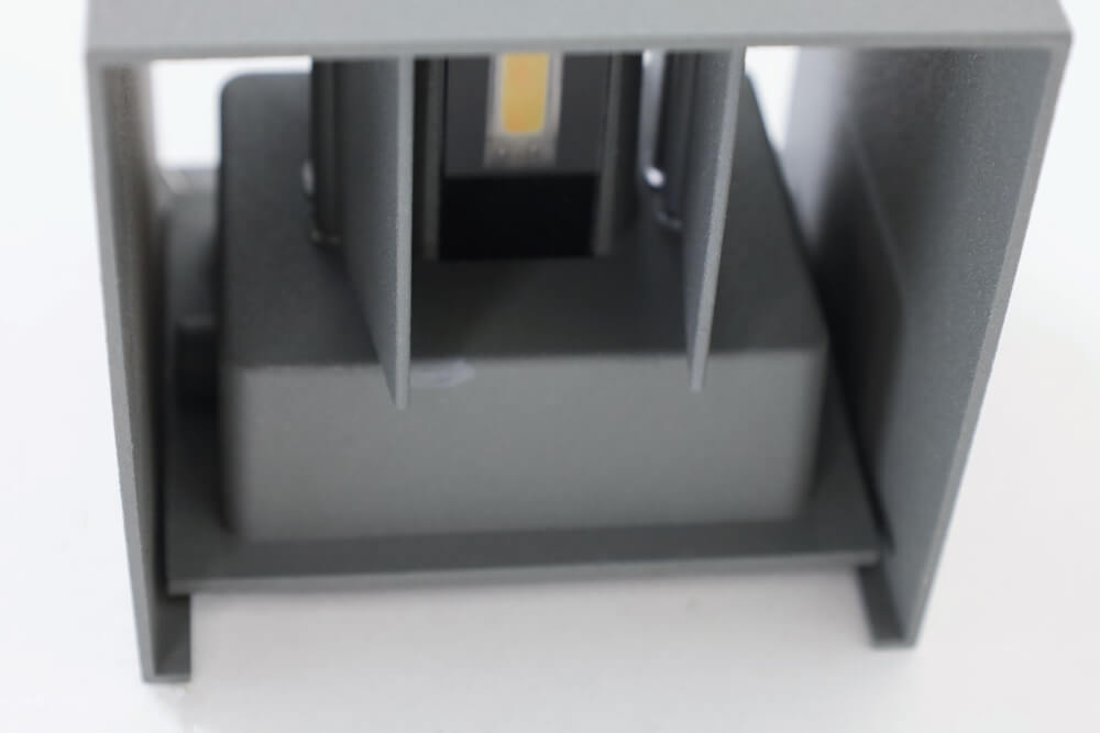 Vierkante LED buitenlamp / wandlamp ARRIGO WarmGlow dimbaar | Grijs