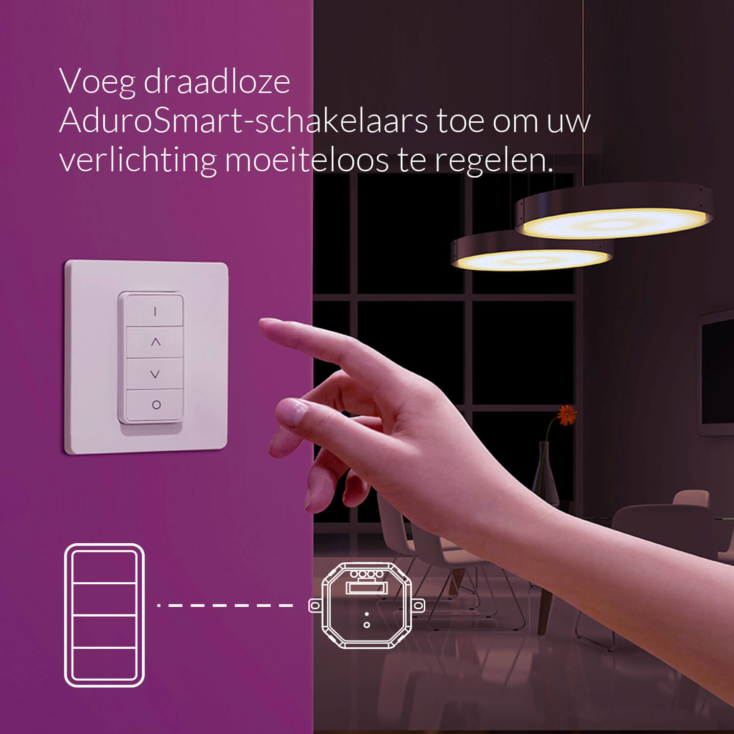 Eria AduroSmart Zigbee Smart LED inbouw module | Aan/uit max. 2300W