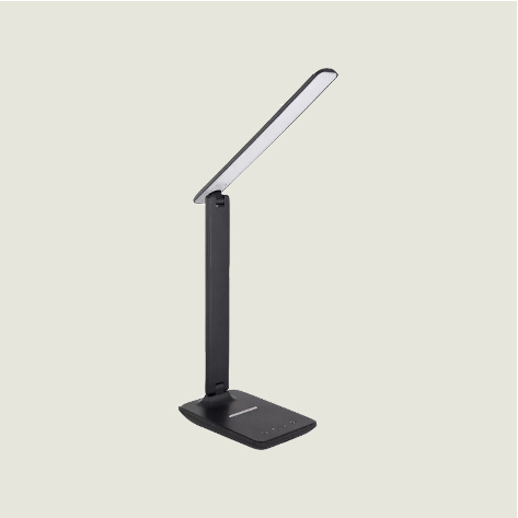 Bureaulamp BROBY zwart | LED instelbaar | met draadloze oplaadfunctie