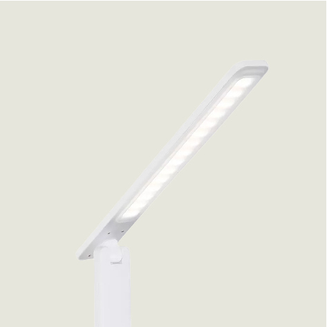 Bureaulamp BROBY wit | LED instelbaar | met draadloze oplaadfunctie