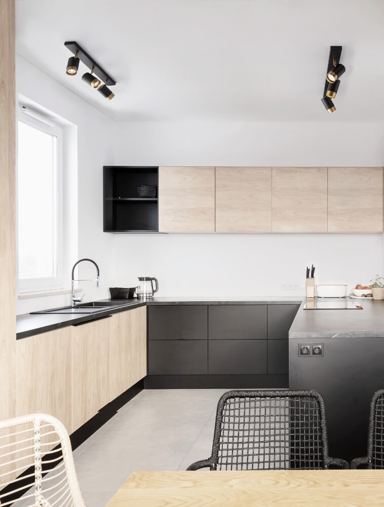 Elegante 3-lichts opbouwspot CAREGA balk | Zwart / Goud