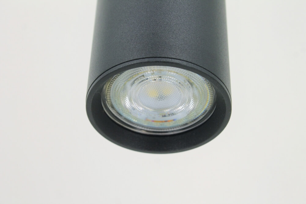 Koker hanglamp RUNNY 50 cm voor LUNA spanningsrail | Zwart