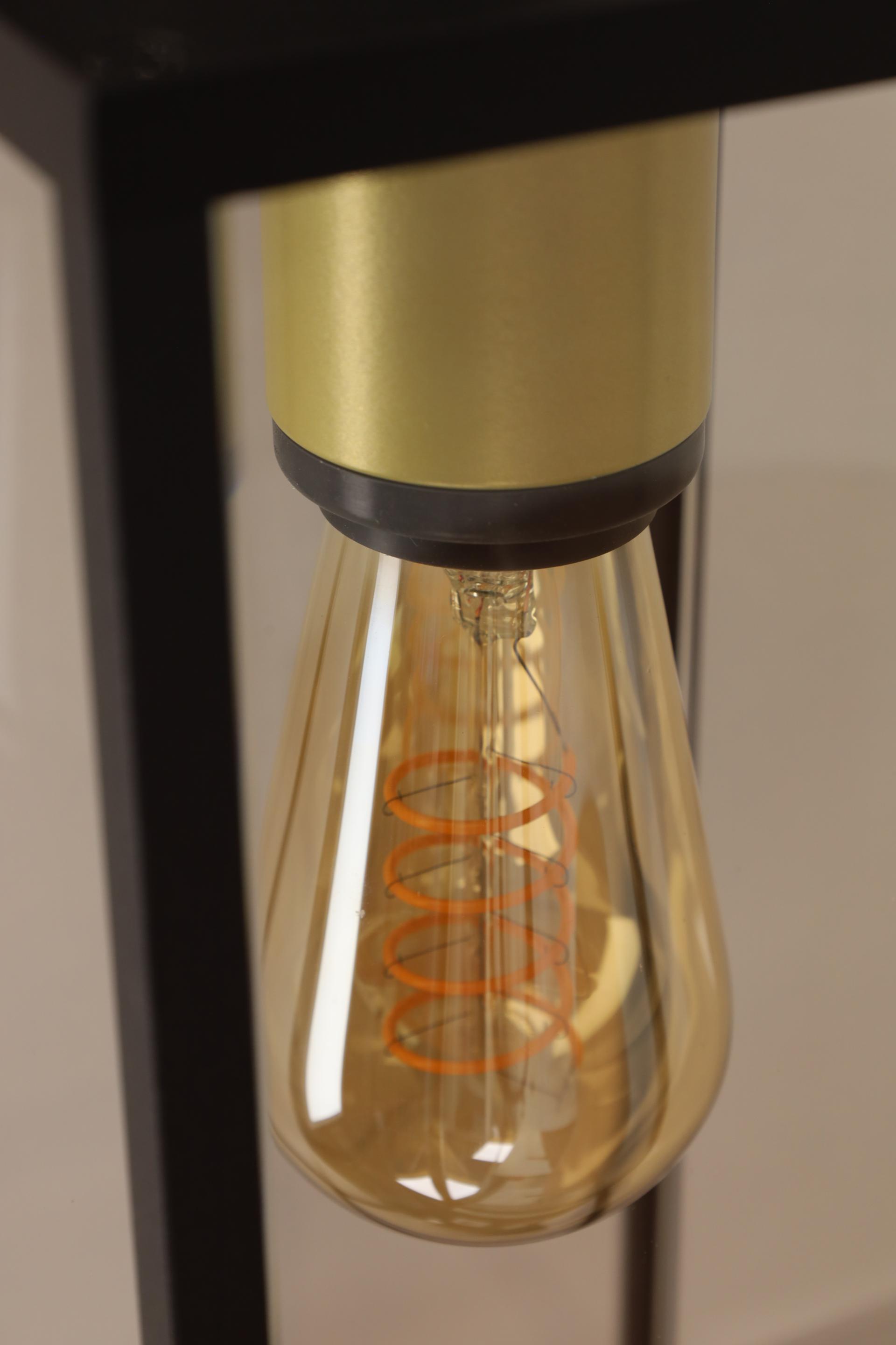 Strakke KANU wandlamp | Zwart / Goud | IP54