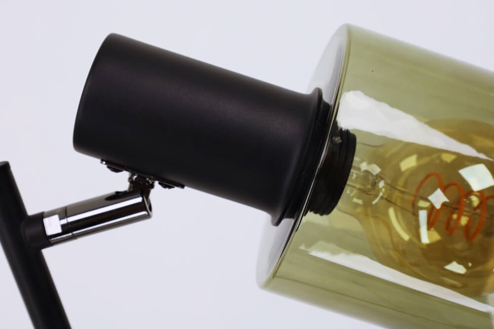 Vloerlamp YAMAS 2-lichts | Groen glas Ø 12 cm