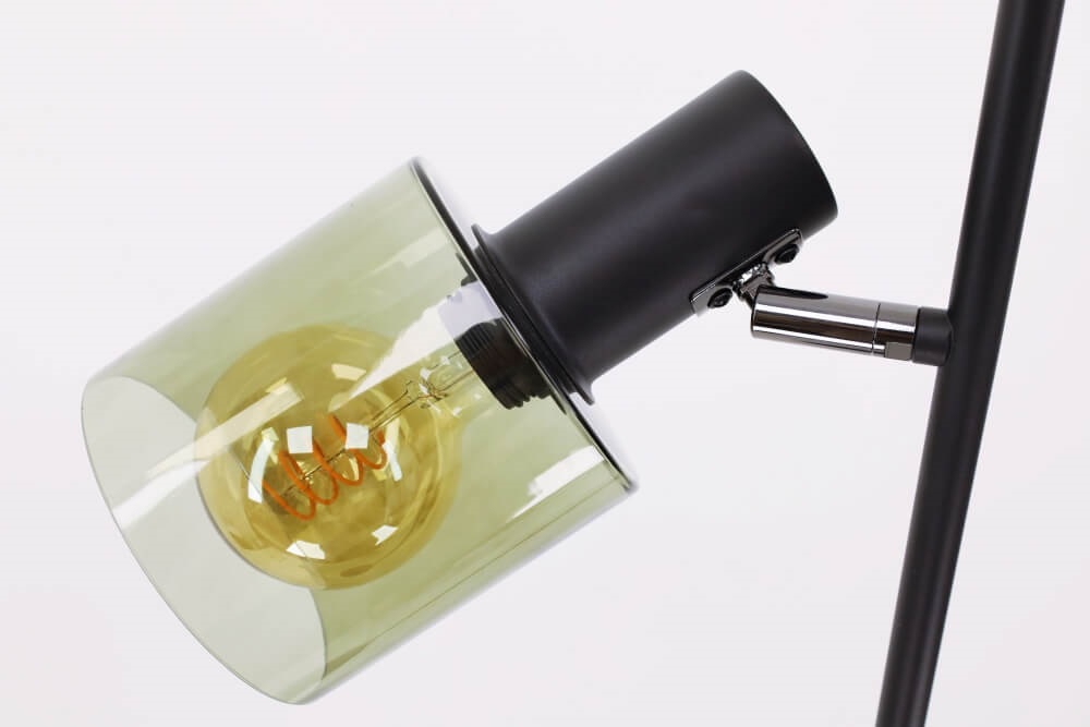 Vloerlamp YAMAS 2-lichts | Groen glas Ø 12 cm