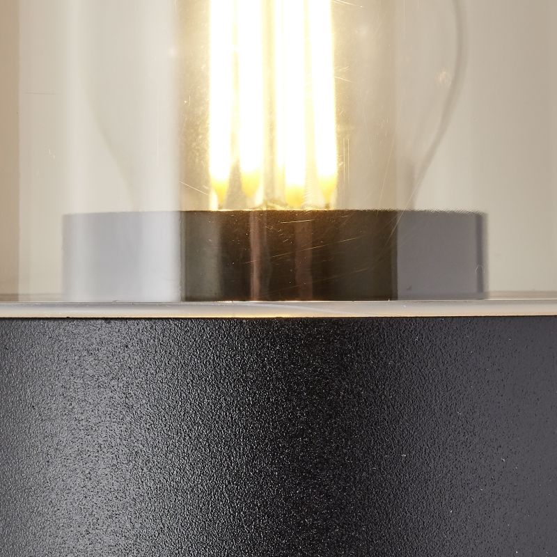 Wandlamp SERVIO 1-lichts | Zwart smoke