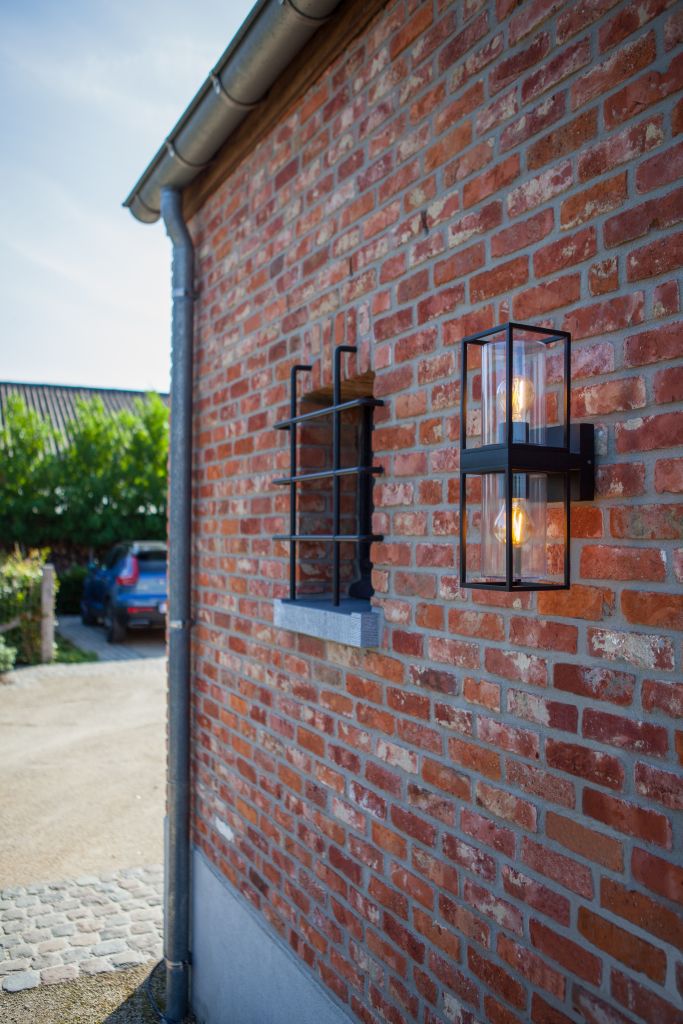 Moderne buitenlamp FLAIR up en down IP44 | Zwart
