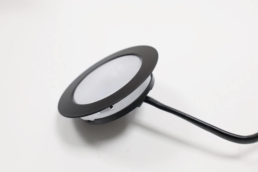 Meubelspot / keuken- onderbouwspot RONDY LED 230V in- en opbouw | Zwart