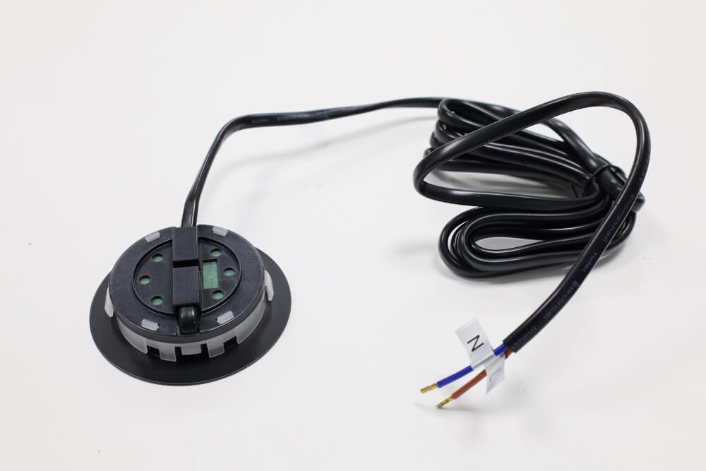 Meubelspot / keuken- onderbouwspot RONDY LED 230V in- en opbouw | Zwart