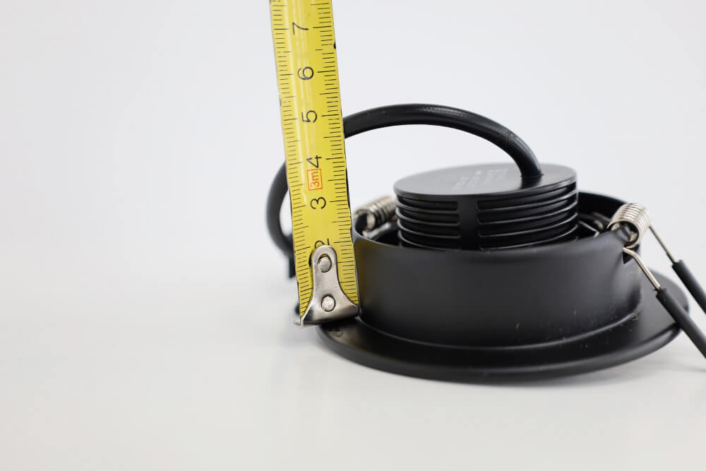 LED DISC 50mm 5W zwart | Lage inbouwdiepte | Warmglow dimbaar