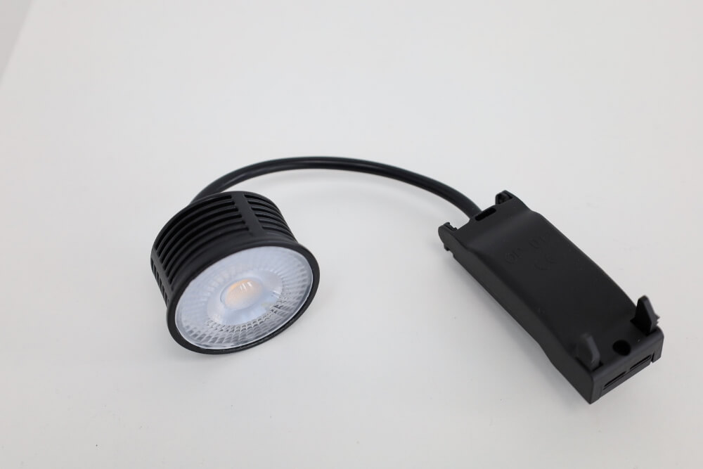 LED DISC 50mm 5W zwart | Lage inbouwdiepte | Warmglow dimbaar