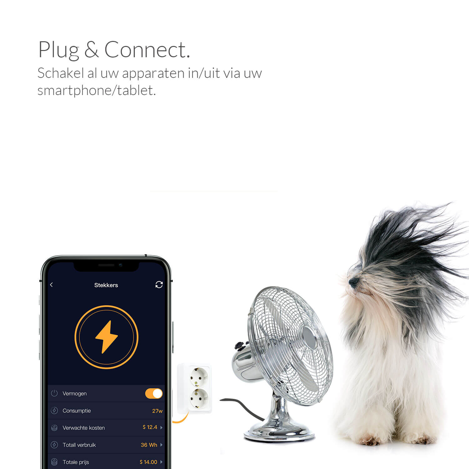 Eria AduroSmart Zigbee witte slimme stekker | Aan/uit schakelaar max. 200W