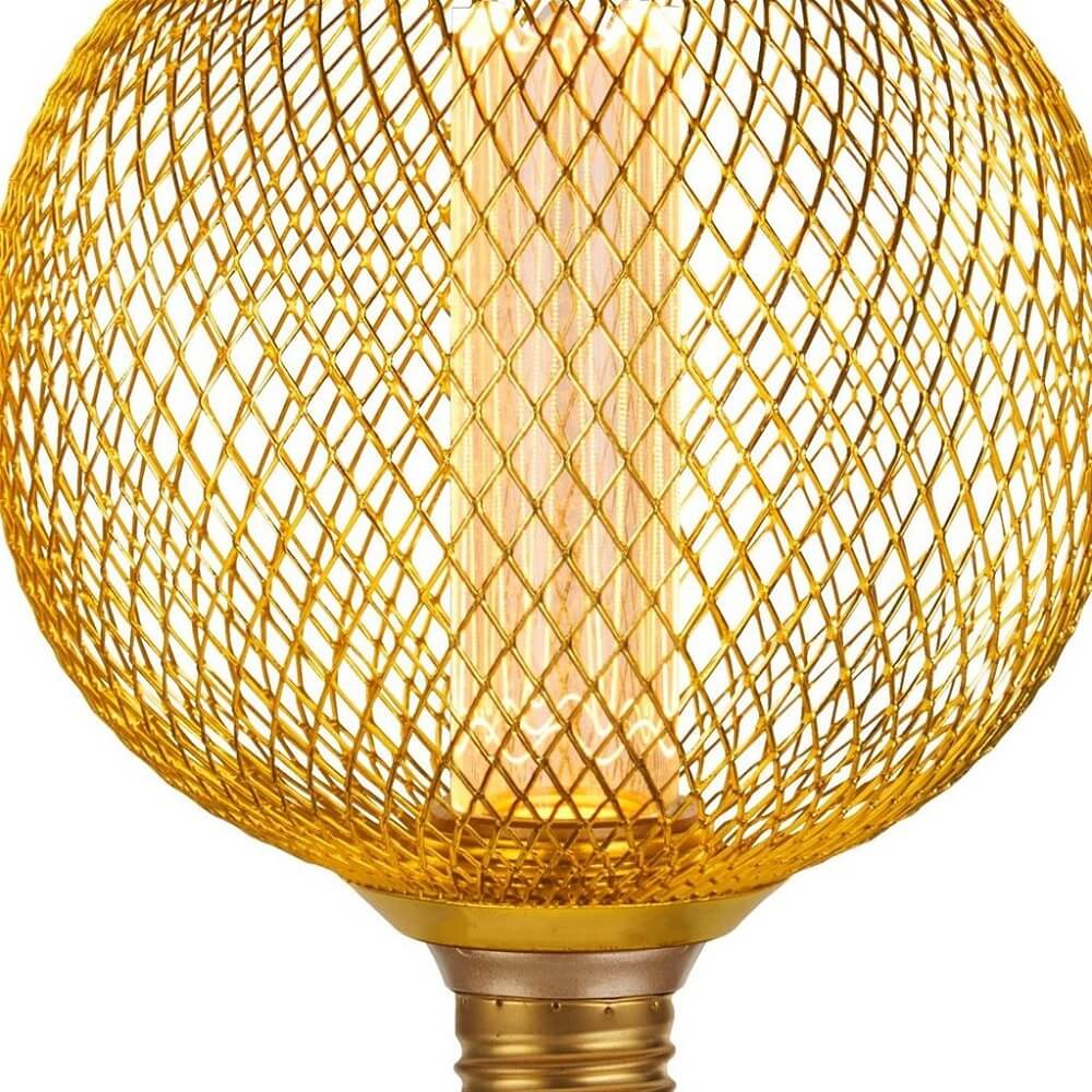 Dimbare LED lamp 3,5W GAAS DECO globe 125mm E27 | Goud