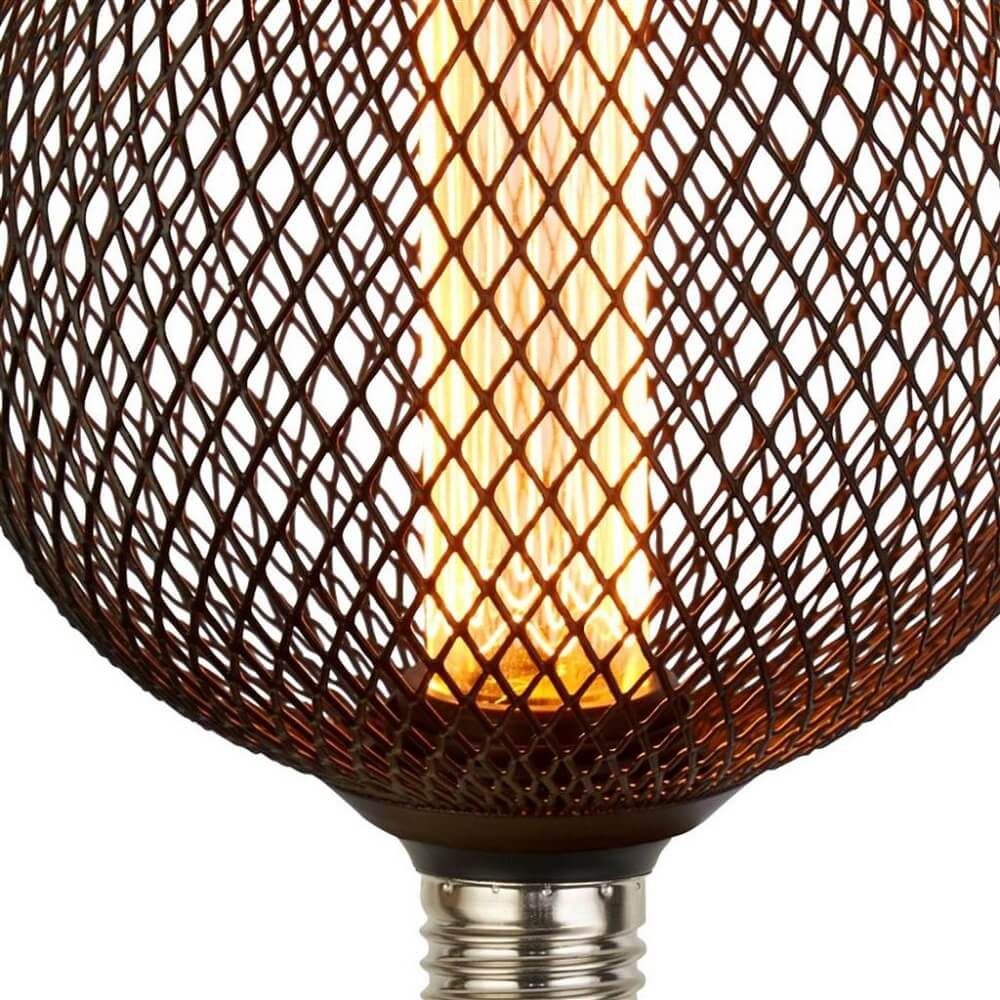 Dimbare LED lamp 3,5W GAAS DECO globe 125mm E27 | Zwart