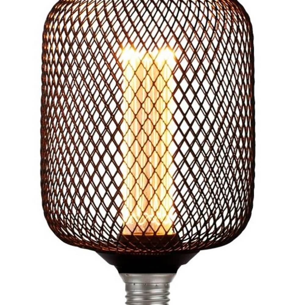 Dimbare LED lamp 3,5W GAAS DECO cilinder 100mm E27 | Zwart
