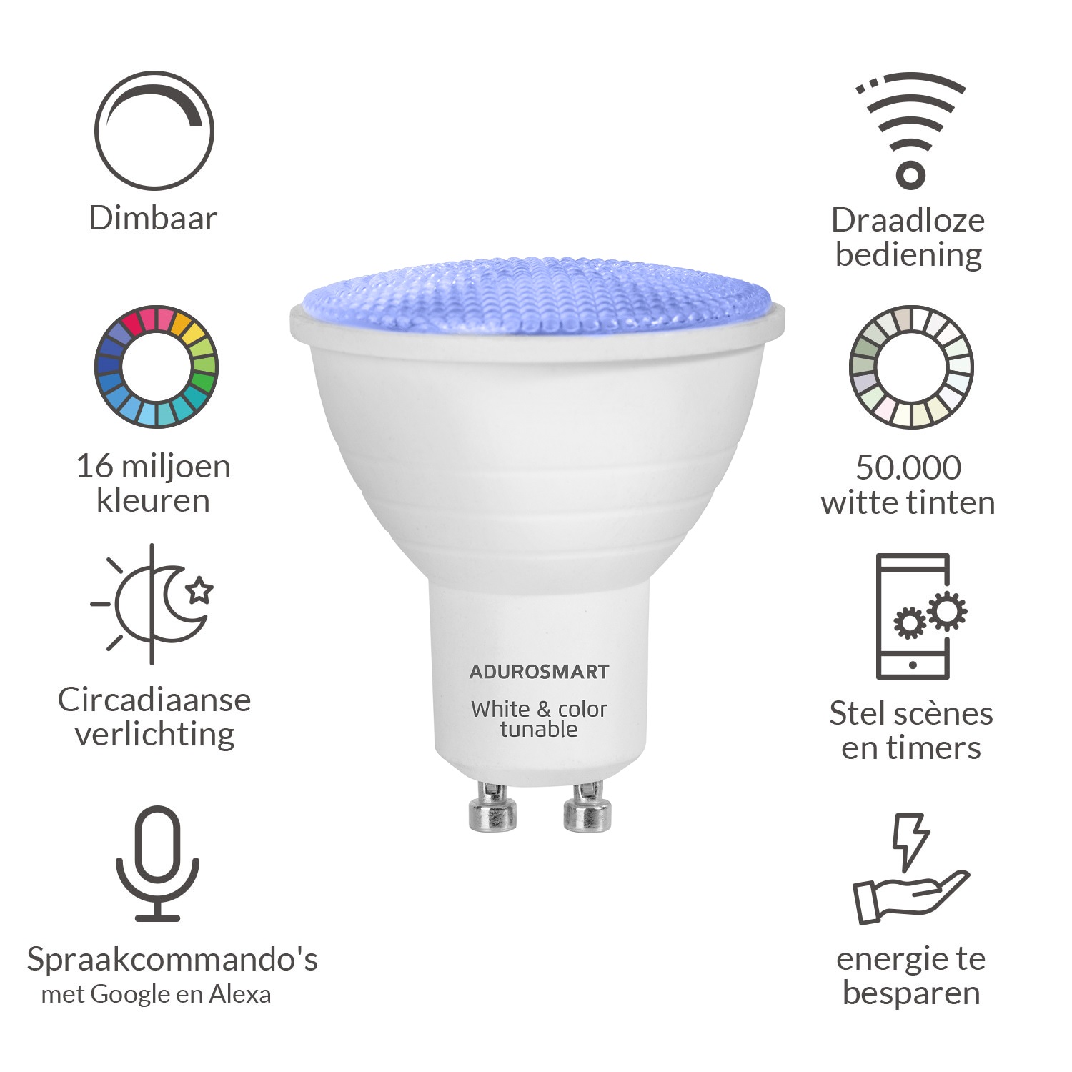 Eria AduroSmart Zigbee smart GU10 duopack | Tunable White & Color