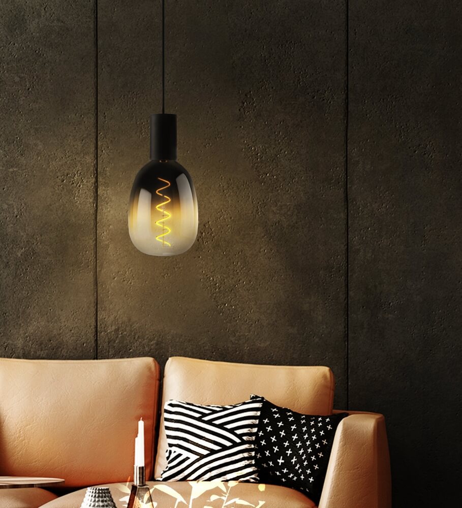 LED Vintage Egg 120mm 4 watt E27 dimbaar | Zand