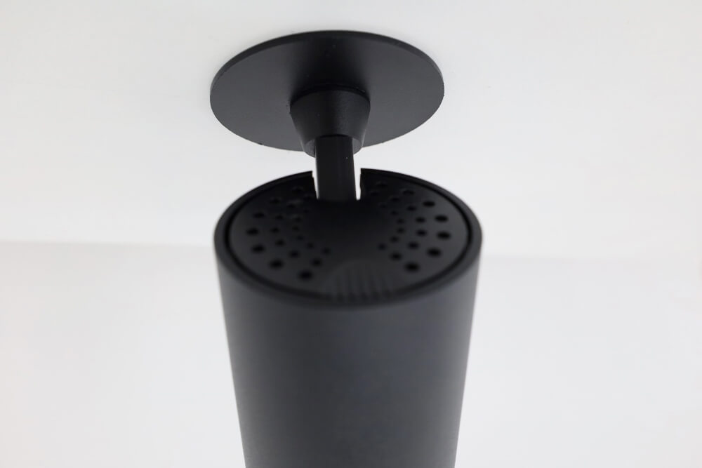 Strakke semi inbouwspot TELESCOPE XL GU10 | Zwart / Goud