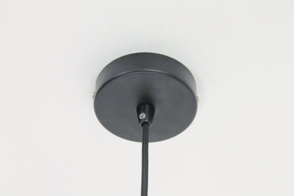 Hanglamp JULIO metallic smoke zwart | groot &Oslash; 40 cm