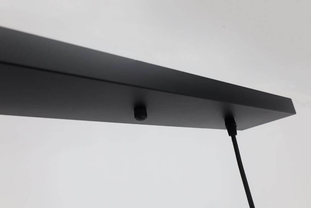 Functionele zwarte hanglamp COMBI GAAS E27 + GU10 | 7-lichts compleet