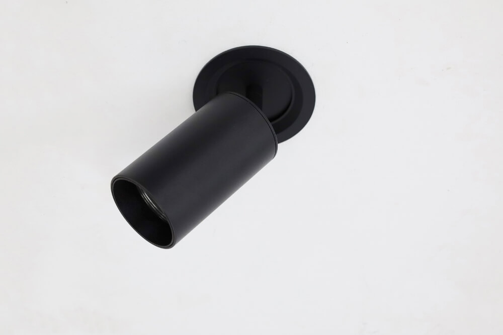 Elegante semi inbouwspot RANDY GU10 | Zwart