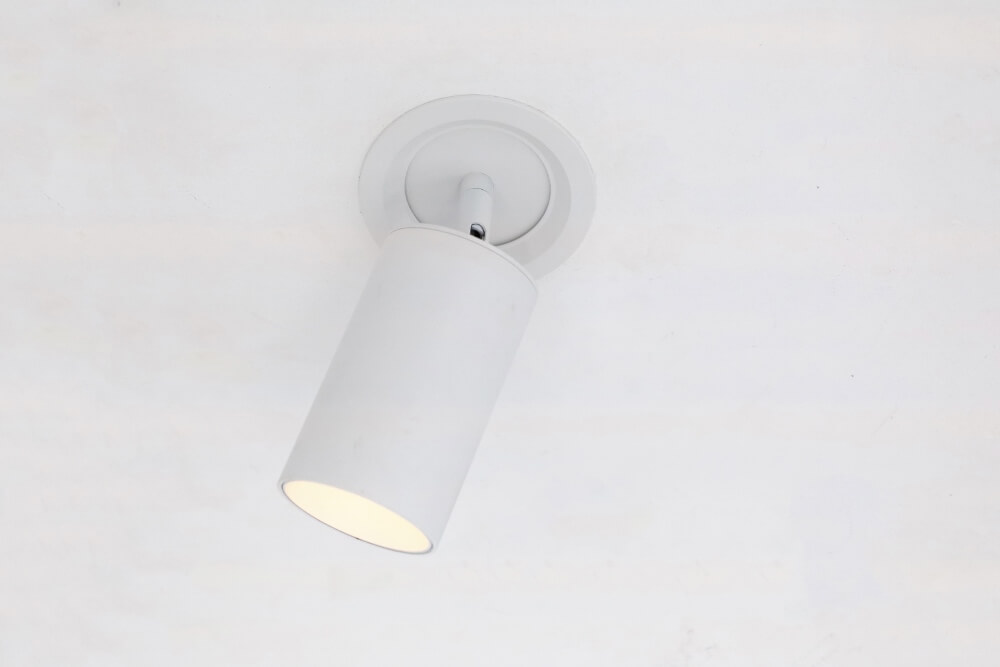 Elegante semi inbouwspot RANDY GU10 | Wit