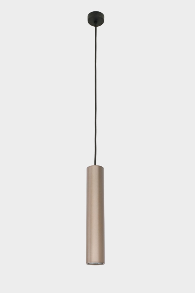Minimalistische koker hanglamp RUNNY 30 cm | Champagne