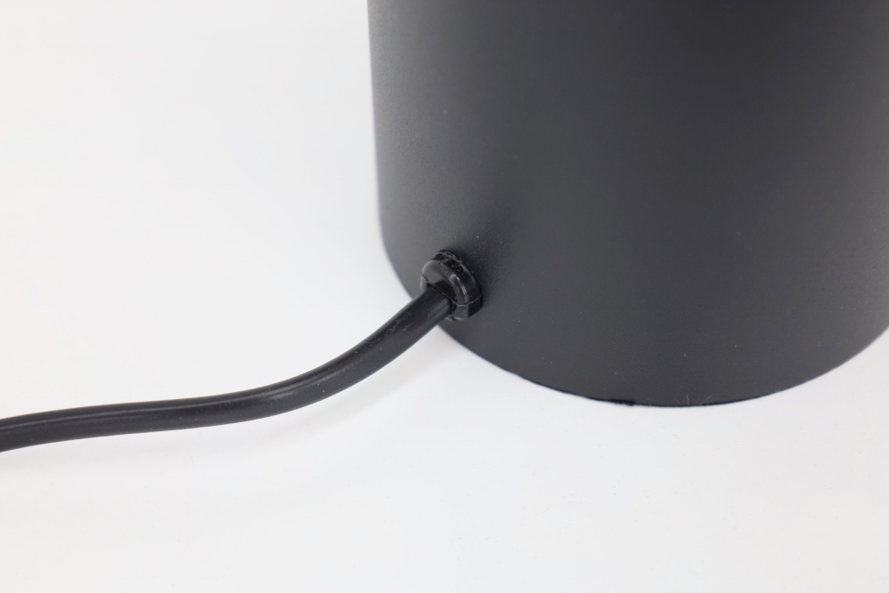 Kantelbare tafellamp REBEL XL 9,5 cm met schakelaar | Zwart rond