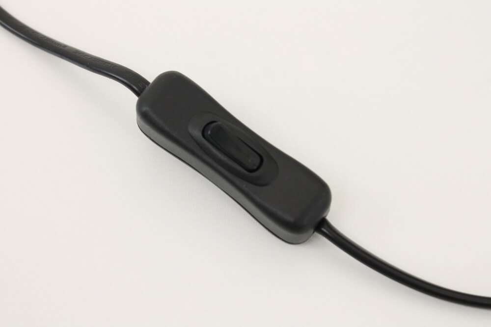 Kantelbare tafellamp REBEL XL 9,5 cm met schakelaar | Zwart rond