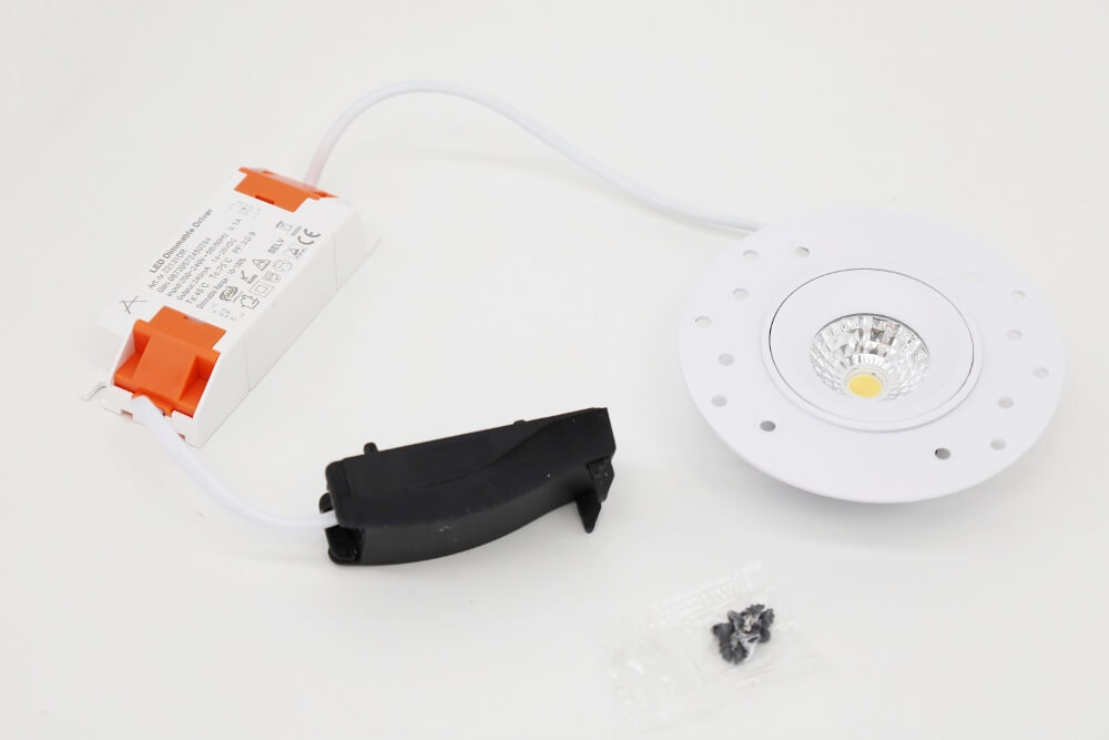 Mini trimless inbouwspot FLAT FIX WarmGlow LED | Wit