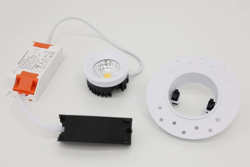 Mini trimless inbouwspot FLAT FIX WarmGlow LED | Wit