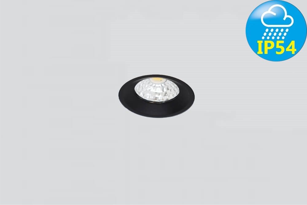 Mini trimless inbouwspot FLAT FIX WarmGlow LED | Zwart