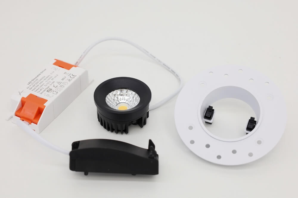 Mini trimless inbouwspot FLAT FIX WarmGlow LED | Zwart
