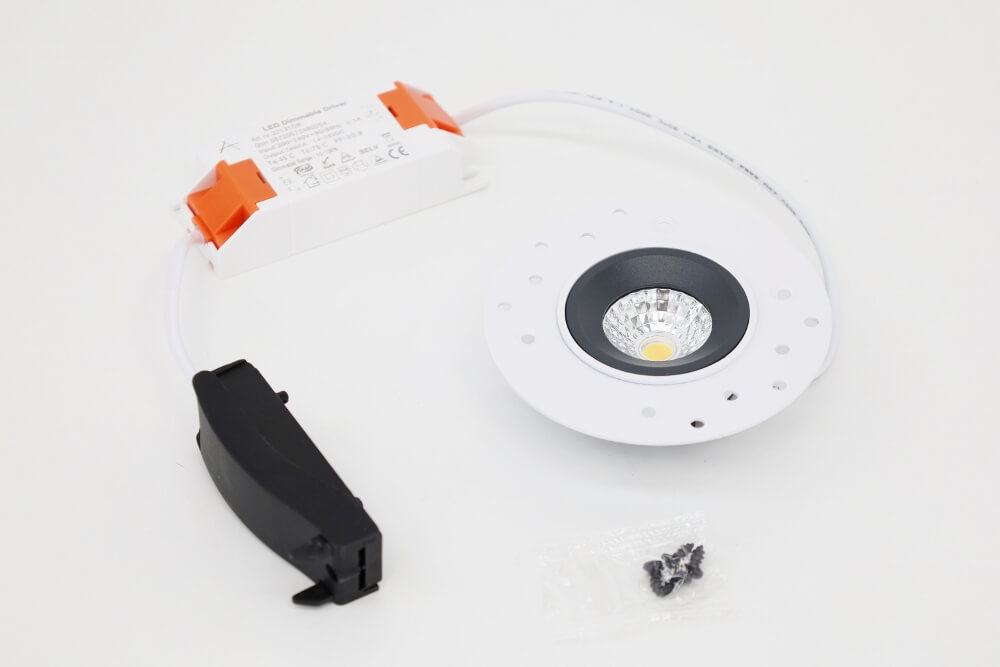Mini trimless inbouwspot FLAT FIX WarmGlow LED | Antraciet / Grijs